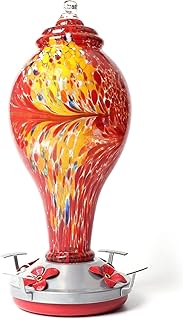 Mangeoires à colibris d'extérieur lruoerface, mangeoires à oiseaux de 36 oz, grandes mangeoires