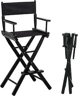 Chaise de réalisateur pliante zuro de 30 pouces, chaise de technicien de maquillage