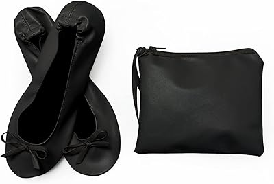The white shop ballerines plates portables et pliables pour femme avec sac