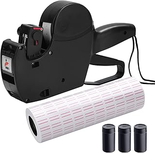 Pistolet d'étiquetage de prix mx-5500 à 8 chiffres avec 5 000 étiquettes blanches