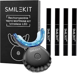 Kit de blanchiment des dents gel dents avec lumière accélératrice led et plateau