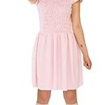 Robe de costume adulte à manches courtes strange things eleven - rose