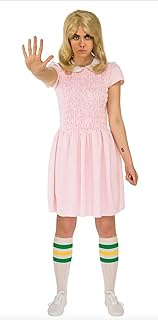 Robe de costume adulte à manches courtes strange things eleven - rose