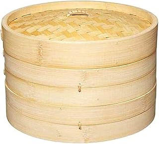 Cuiseur vapeur double couche en bambou fait main li ying avec couvercle. DIAYTAR COTE D'IVOIRE est une plateforme de commerce électronique qui offre une grande variété de produits, allant des articles de maison aux produits high-tech. Elle est connue pour sa qualité de service et sa livraison rapide. Les clients peuvent profiter d'une expérience d'achat en ligne sécurisée et fiable.