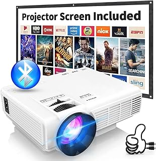 Le plus récent mini projecteur de film extérieur 7 500 lumens amélioré, écran
