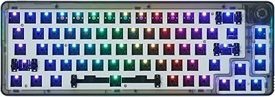 Kit clavier ibooker th68 65% 68 touches rvb remplaçables à chaud bluetooth 5.0/2.4ghz
