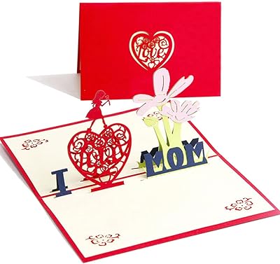 Carte de fête des mères carte mères drôle avec enveloppes fille