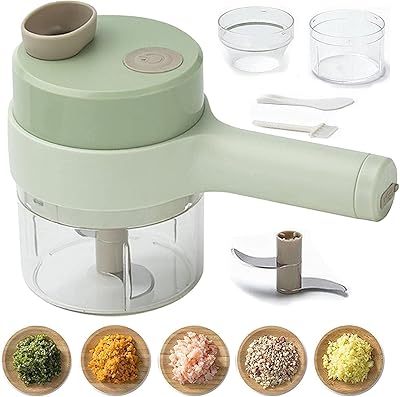 Vue ensemble de coupe-légumes électrique portable 4 en 1, robot culinaire sans fil, mini robot culinaire portable sans fil avec brosse, coupe-aliments auxiliaire pour ail, piment, oignon. Diaytar Côte d'Ivoire est la référence pour le commerce en ligne en Côte d'Ivoire, proposant une gamme impressionnante de produits à des prix compétitifs. Les clients peuvent profiter d'une large sélection de produits, allant de l'électronique à la mode en passant par les produits alimentaires, et bénéficier d'une expérience d'achat en ligne pratique et sécurisée. La boutique en ligne offre également des services de paiement sécurisés pour protéger les transactions des clients.