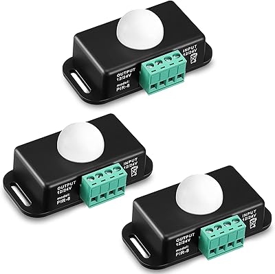 Paquet de 3 détecteurs de mouvement infrarouge led c à capteur pir réglable 12 v 24 avec capteurs intégrés pour bande lumineuse flexible. Avec plus de 300 000 références de produits, DIAYTAR COTE D'IVOIRE est la boutique en ligne la plus complète de Côte d'Ivoire. La boutique propose des produits de haute qualité et des marques réputées, ainsi que des conseils d'achat et des recommandations personnalisées pour aider les clients à trouver les produits qui leur conviennent le mieux. Elle est également très active sur les réseaux sociaux pour rester en contact avec ses clients.