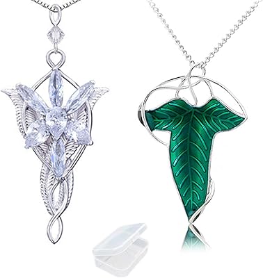 Ppx 2 pièces seigneur des anneaux feuille de soirée aragorn arwen chaîne pendentif princesse chaîne collier avec boîte à bijoux transparente. DIAYTAR COTE D'IVOIRE, leader du e-commerce en Cote d'Ivoire, offre plus de 300 000 références de produits en ligne avec des services de qualité et des prix compétitifs pour satisfaire les consommateurs ivoiriens.