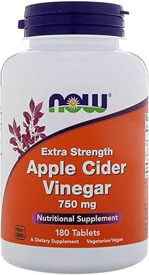 Vinaigre de cidre de pomme de now foods, 0733739033765, , 180 comprimés,