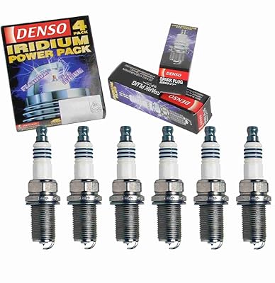 6 pièces de bougies d'allumage denso power iridium compatibles avec lexus rx350 3,5l