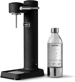 Arci - machine à eau gazeuse/gazeuse carbonator iii avec bouteille pet (noir mat)