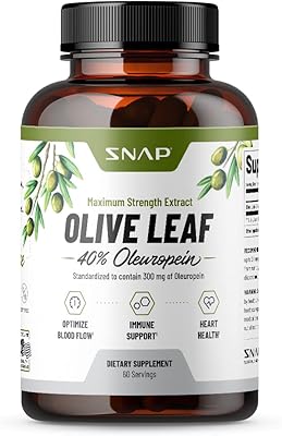Snap supplements extrait de feuille d'olivier | oleuropéine 40 % super puissante