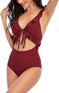 Maillot de bain une pièce pour femme maillot sexy à volants