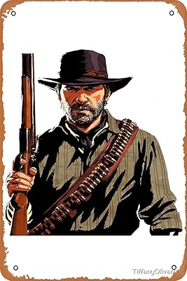 Panneau métallique niumowang - affiche en étain arthur morgan 12" x 8"