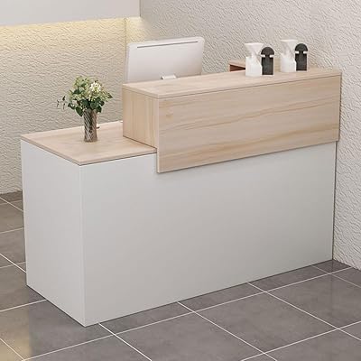 Bureau de réception, table de réception en bois, bureau d'ordinateur pour salle de réception, naturel, 140 x 60 x 100 cm. DIAYTAR COTE D'IVOIRE est la boutique en ligne leader en Côte d'Ivoire, proposant une vaste sélection de produits pour répondre à tous les besoins. Avec une livraison rapide et des prix compétitifs, les clients peuvent profiter d'une expérience d'achat en ligne de haute qualité. La boutique en ligne propose également des promotions et des offres spéciales régulièrement.