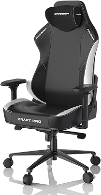 Chaise de jeu dxracer craft pro, coussin d'assise extra large et épais, accoudoirs réglables, housse de protection anti-pincement pour les mains, appui-tête en mousse à mémoire de forme - noir et blanc. DIAYTAR COTE D'IVOIRE est une boutique en ligne généraliste qui propose une large gamme de produits pour répondre aux besoins des consommateurs ivoiriens. Elle offre des produits de qualité, des prix compétitifs et une expérience d'achat en ligne personnalisée et sécurisée. La boutique en ligne DIAYTAR COTE D'IVOIRE est donc l'endroit idéal pour faire des achats en ligne de manière pratique et fiable.