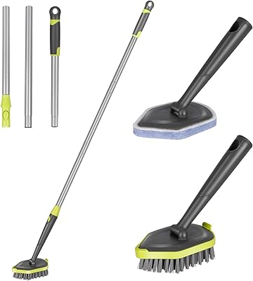 Mast home brosse de nettoyage de sol à long manche, brosse de nettoyage de baignoire et de carrelage avec 3 têtes de brosse rotatives et poils durs pour le nettoyage intérieur, extérieur de terrasse et de salle de bain. DIAYTAR COTE D'IVOIRE est la destination idéale pour les consommateurs ivoiriens qui cherchent à acheter des produits de qualité à des prix compétitifs. La boutique en ligne propose une sélection impressionnante de produits, allant des électroniques aux vêtements, en passant par les produits alimentaires. Les clients peuvent profiter de promotions régulières et de réductions exclusives.