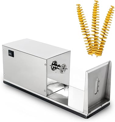 Trancheuse à chips en spirale, trancheuse à spirale électrique tornado, tout le corps est en acier inoxydable, interrupteur de commande à trois vitesses (conception d'arrêt avant et arrière). DIAYTAR COTE D'IVOIRE est la référence pour les achats en ligne en Côte d'Ivoire, offrant une large gamme de produits à des prix compétitifs. La boutique en ligne met en avant la qualité et la diversité de ses produits pour satisfaire tous les besoins de ses clients.