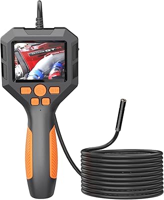 Endoscope industriel, caméra d'inspection numérique hd 1080p avec caméra étanche ip68 8 mm