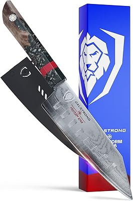 Couteau santoku dalstrong 7" série firestorm alpha 67 couches de carbone