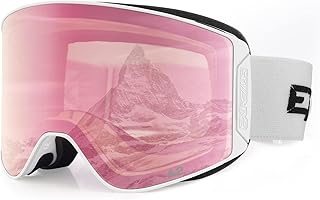 Lunettes de ski extremus cornis avec lentille cylindrique à changement rapide, vision large