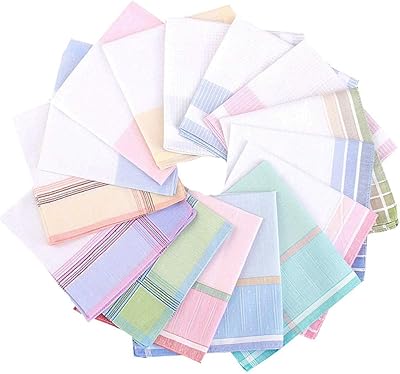 Ensemble mouchoir en coton rayé doux la closeur pour femmes et filles