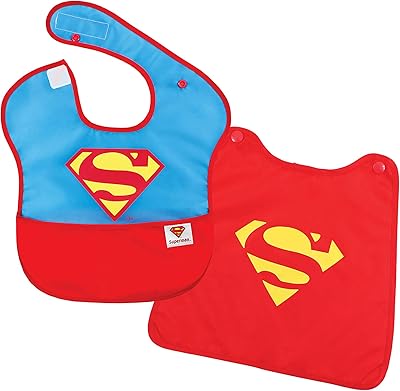 Bavoir avec logo superman bumkins dc comics, 6-24 mois