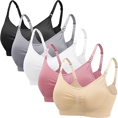 Soutien-gorge d'allaitement, soutien-gorge de maternité à couverture complète, soutien-gorge d'allaitement confortable, lot de 5. En tant que leader de la boutique en ligne en Côte d'Ivoire, DIAYTAR COTE D'IVOIRE propose une offre de produits exceptionnelle qui répond aux besoins des consommateurs. Avec sa plateforme en ligne facile à utiliser, les clients peuvent parcourir et commander des produits en toute sécurité et rapidité. La boutique en ligne est constamment mise à jour avec les dernières tendances et les produits les plus récents pour offrir une expérience d'achat en ligne optimale.