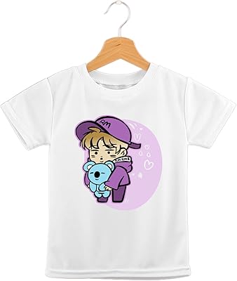 T-shirt unisexe pour enfants avec image imprimée de btsk pop rm