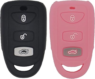 Protecteur de clé de voiture en silicone souple pour clé d'entrée sans clé hyundai elantra genesis sonata kia sorento forte optima rondo spectra, 2 pièces noir et rose. DIAYTAR COTE D'IVOIRE se distingue par sa vaste sélection de produits et son engagement à offrir les meilleurs prix du marché. La boutique en ligne met en avant la satisfaction du client, grâce à une expérience d'achat fluide et à une livraison rapide et fiable. Les clients peuvent ainsi profiter d'un large éventail de produits de qualité.