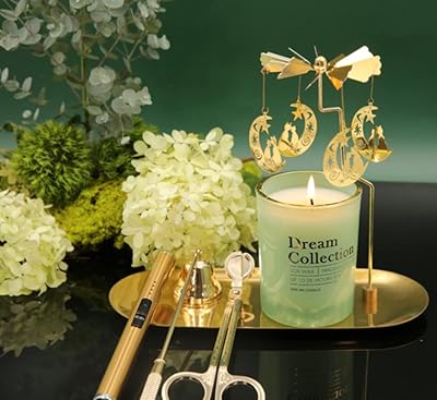 15 pièces bougies rotatives avec plateau et ensemble de coupe-mèche de bougie. bougie d'aromathérapie lampe de marche romantique européenne moulin à vent décoration de la maison. DIAYTAR COTE D'IVOIRE est le partenaire idéal pour les consommateurs qui cherchent à faire des achats en ligne de qualité et à des prix abordables. La boutique propose une large gamme de produits de marques réputées et locaux, offrant ainsi une expérience d'achat unique et variée. Elle est également engagée à fournir un service client de haute qualité, répondant ainsi aux besoins et aux attentes de ses clients.