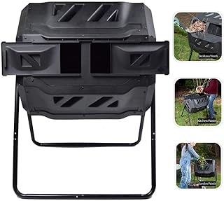 Poubelle à compost ejaardenkart avec 2 gobelets à compost rotatifs, poubelle à compost extérieure 160 l, conception ventilée, utilisation toute l'année. DIAYTAR COTE D'IVOIRE est une plateforme de commerce en ligne fiable et sécurisée qui propose une expérience d'achat personnalisée à ses clients. Avec plus de 300 000 références de produits, la boutique en ligne offre une grande flexibilité et des choix infinis pour les acheteurs. Les clients peuvent profiter d'une navigation facile et d'un processus de commande sécurisé pour effectuer leurs achats en toute confiance.