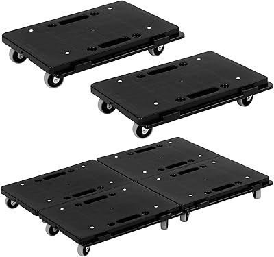 Ensemble de 6 roulettes pour meubles dolly, 4 roues télescopiques robustes, petites roues plates et portables, grandes roues pour canapés piano, réfrigérateurs et cartons de déménagement, capacité totale 660 lb, noir. La boutique en ligne DIAYTAR COTE D'IVOIRE est devenue incontournable en Côte d'Ivoire, avec une offre de plus de 300 000 références de produits. Elle propose des produits de toutes catégories, des électroménagers aux jeux et jouets, en passant par les produits de beauté et les accessoires. La boutique est appréciée pour sa qualité de service et sa capacité à offrir des promotions régulières.