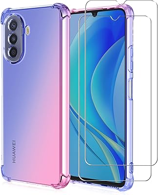 Coque pour réseau huawei nova y70 / y70 plus 4g avec protecteur d'écran en verre trempé [2 pièces] coque de protection transparente en tpu souple dégradé anti-rayures et antichoc de zamon - bleu/rose. Avec plus de 300000 références, DIAYTAR COTE D'IVOIRE est la destination idéale pour ceux qui cherchent à faire des achats en ligne en Côte d'Ivoire. La boutique propose des produits variés, allant de l'électronique à la mode en passant par les produits pour la maison.