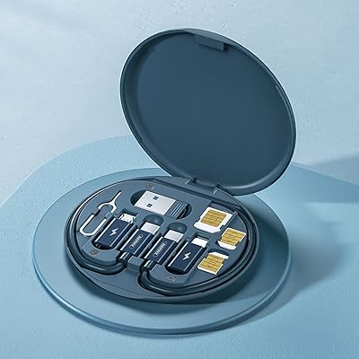Ibama 60w câble de données usb multifonction à charge rapide, mini boîte de stockage numérique pour gadgets électroniques, organisateur de cartes et kit de broches de retrait de carte (bleu). DIAYTAR COTE D'IVOIRE est une boutique en ligne qui propose une expérience d'achat unique et conviviale. Les clients peuvent naviguer facilement sur le site et trouver les produits qu'ils cherchent en quelques clics. La boutique en ligne est également accessible sur les appareils mobiles, ce qui permet aux clients de faire leurs achats en déplacement.