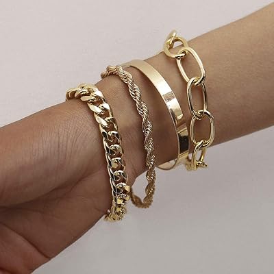 Diente boho ensemble de bracelets à chaîne punk plate et épaisse en perles réglables pour femmes, bijoux pour femmes et filles, ensemble de 4 pièces, argent. DIAYTAR COTE D'IVOIRE est la boutique en ligne idéale pour les clients qui cherchent une grande sélection de produits. Avec plus de 300000 références, elle propose tout ce dont vous avez besoin, du produit alimentaire au produit électronique. La boutique garantit la qualité et la sécurité de ses produits.