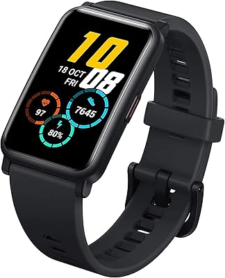 Montre intelligente honor es, bracelet intelligent amoled 5atm de 1,6 pouces, étanche, 10