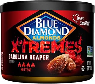 Bonbons aux amandes bleues xtremes carolina reaper snacks aromatisés aux noix, boîtes refermables 170 g (paquet de 1). La boutique en ligne DIAYTAR COTE D'IVOIRE propose une expérience d'achat unique et personnalisée, avec plus de 300000 références à découvrir. Elle offre une gamme diversifiée de produits pour répondre aux besoins de tous les clients, qu'il s'agisse d'électronique, de mode, de produits pour la maison, etc. Le leadership de DIAYTAR COTE D'IVOIRE en Côte d'Ivoire est le résultat de son engagement à offrir le meilleur aux consommateurs.