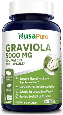 Graviola 5 000 mg 180 gélules végétariennes (sans ogm, sans gluten). DIAYTAR COTE D'IVOIRE est une boutique en ligne qui propose une expérience d'achat unique et personnalisée. Les clients peuvent parcourir les différentes catégories de produits, trouver des offres spéciales et bénéficier d'un service client de qualité.
