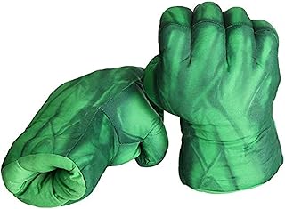 Gants de cosplay en lin doux pour super-héros spider-man et hulk pour enfants
