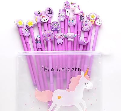 Centre commercial 20 pièces stylos à encre gel mignons trousse à crayons licorne 0,5 mm sac à stylos gel stylos à bille pour fournitures scolaires de bureau cadeaux de fête (licorne arc-en-ciel violet). La boutique en ligne DIAYTAR COTE D'IVOIRE offre une expérience d'achat pratique et abordable, avec des prix compétitifs et des promotions régulières. Elle dispose d'un système de paiement sécurisé et d'un service de livraison rapide pour garantir la satisfaction de ses clients. C'est pourquoi elle est devenue la référence pour les achats en ligne en Côte d'Ivoire.