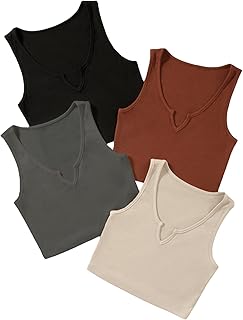 Georglitter ensemble de hauts unis percés en tricot côtelé décontracté à col en v pour femmes, lot de 4. DIAYTAR COTE D'IVOIRE, c'est l'opportunité de découvrir de nouveaux produits et de profiter de promotions exceptionnelles. Nous sommes fiers de proposer à nos clients une large gamme de produits de qualité, avec des prix compétitifs et des frais de livraison raisonnables. Notre équipe est à votre disposition pour vous aider à naviguer sur notre site et à trouver les produits qui vous conviennent.