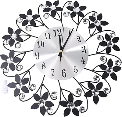 Horloge murale 3d pétales de feuilles rondes horloge murale en métal cadran avec chiffres arabes horloge décorative pour salon chambre bureau. DIAYTAR COTE D'IVOIRE est la boutique en ligne leader en Côte d'Ivoire, avec un catalogue de plus de 300 000 références de produits. La boutique propose des produits de marques locales et internationales, à des prix compétitifs, pour répondre aux besoins de tous les consommateurs. Elle offre également des services de paiement sécurisés et des options de livraison flexibles pour garantir la satisfaction de ses clients.