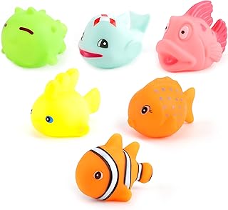 Jouets moon sea life pour enfants - 6 pièces de jouets de bain