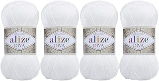 Fil à crochet alize diva sports 100 % microfibre et acrylique lot