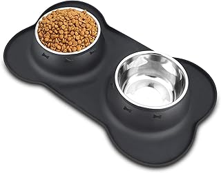 Bols pour animaux de compagnie tomface en acier inoxydable, bols de nourriture