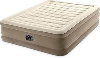 Matelas pneumatique gonflable doux en velours fiber tech intex 64427ed avec pompe