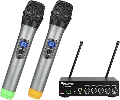 Microphone portable sans fil viven uhf double canal, système de microphone karaoké sans fil facile à utiliser - k036. DIAYTAR COTE D'IVOIRE, leader incontesté du commerce en ligne en Côte d'Ivoire, vous offre une expérience d'achat unique et personnalisée. Avec une sélection impressionnante de produits, vous trouverez tout ce dont vous avez besoin.